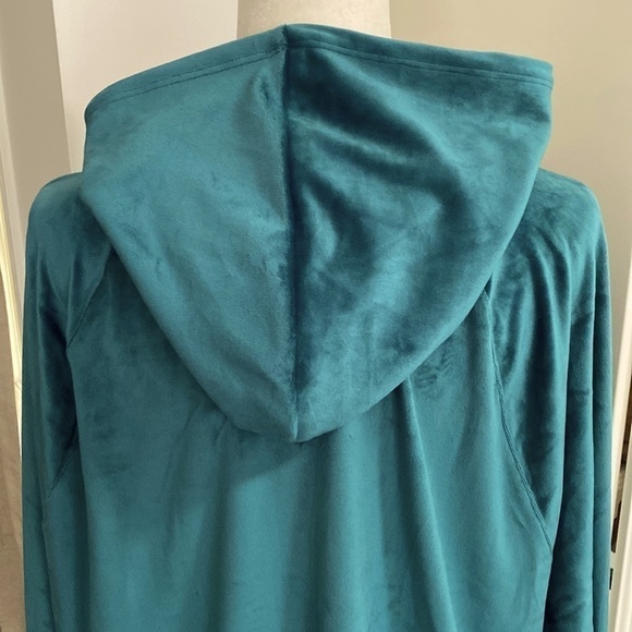 Victoria's Secret Velour Cropped Tracksuit Zip Hoodie Rhinestone Jacket Y2K Fall - Picture 10 of 17